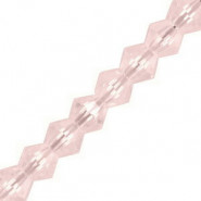 Top Glas Facett Bicone Perlen 4mm Tranparent pink